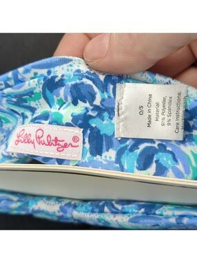 LILLY Pulitzer head wrap blue white
